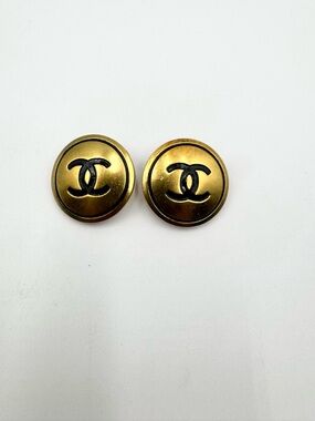 Chanel Vintage CC Clip on Earrings
